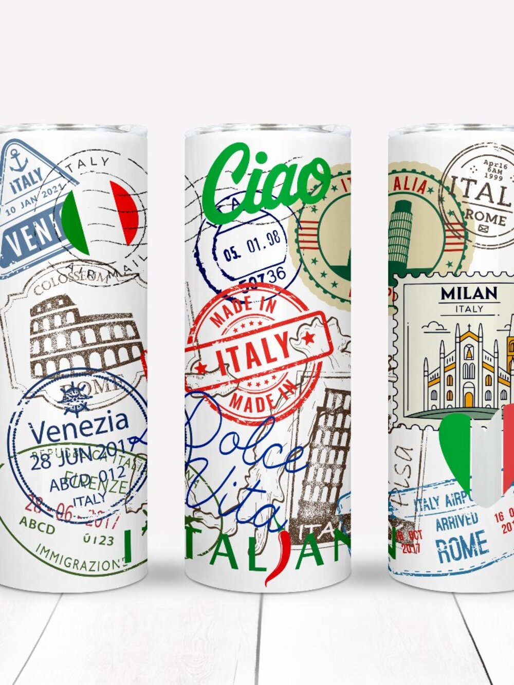 Italy Tumbler, Travel Coffee Mug